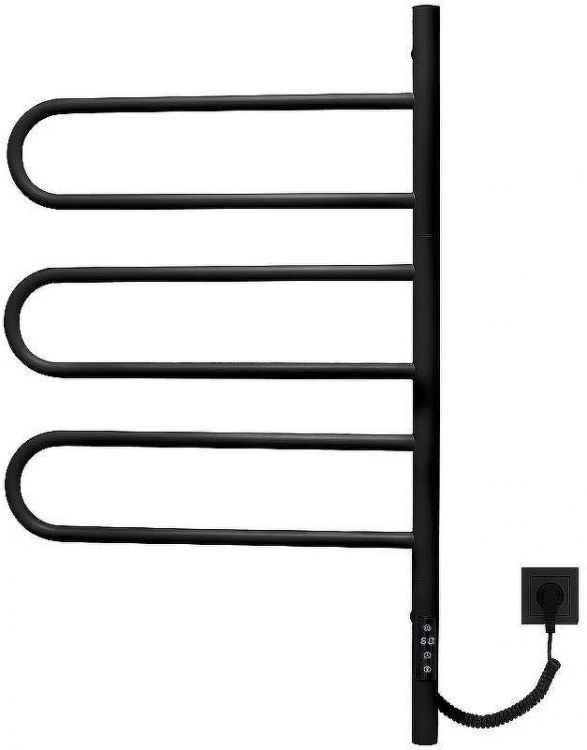 Электрический полотенцесушитель Vincea 44х80 VTD-1R2CBE Черный матовый