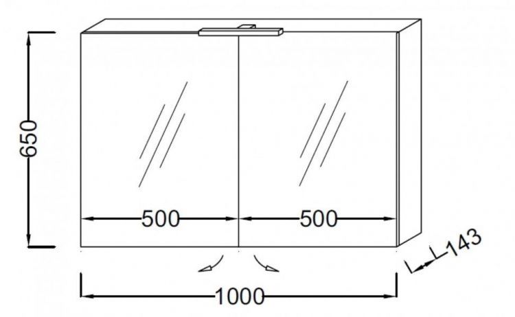 Зеркало-шкаф Jacob Delafon EB797RU-E10 Квебекский дуб Зеркало-шкаф Jacob Delafon EB797RU-E10 Квебекский дуб