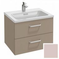 Тумба под раковину Jacob Delafon Vox 60 см EB2080-R1-S42 изогнутые ручки, пыльная роза