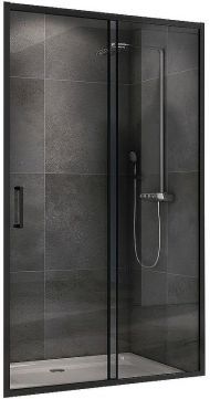 Душевая дверь Abber Schwarzer Diamant 120 AG30120B5 профиль Черный стекло прозрачное