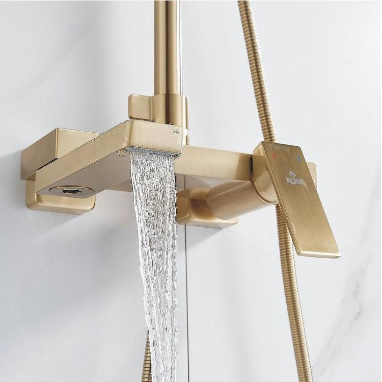 Душевая система Rose R18G R1836G Золото матовое