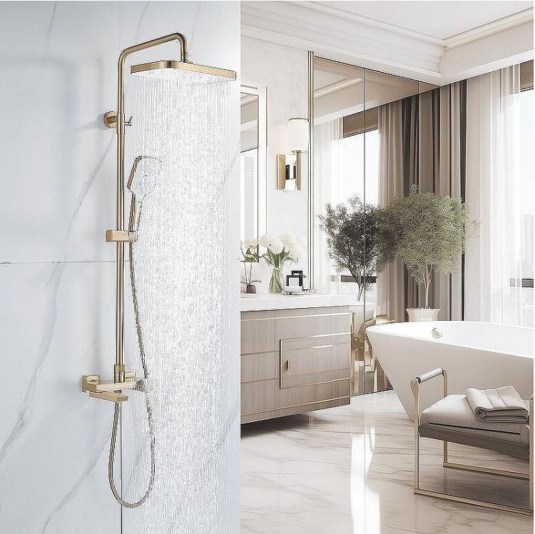 Душевая система Rose R18G R1836G Золото матовое