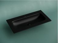 Раковина накладная мебельная CERAMICANOVA Grace прямоугольная, с отверстием под смеситель, цвет черный матовый, CN7019MB