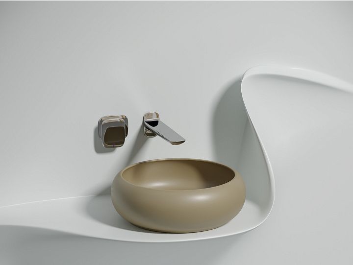 Умывальник CERAMICANOVA Element чаша накладная круглая (цвет Капучино Матовый) CN6050MC Умывальник CERAMICANOVA Element чаша накладная круглая (цвет Капучино Матовый) CN6050MC