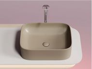 Умывальник CERAMICANOVA Element чаша накладная прямоугольная (цвет Капучино Матовый) CN6052MC
