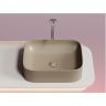 Умывальник CERAMICANOVA Element чаша накладная прямоугольная (цвет Капучино Матовый) CN6052MC