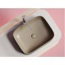 Умывальник CERAMICANOVA Element чаша накладная прямоугольная (цвет Капучино Матовый) CN6052MC