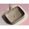 Умывальник CERAMICANOVA Element чаша накладная прямоугольная (цвет Капучино Матовый) CN6052MC