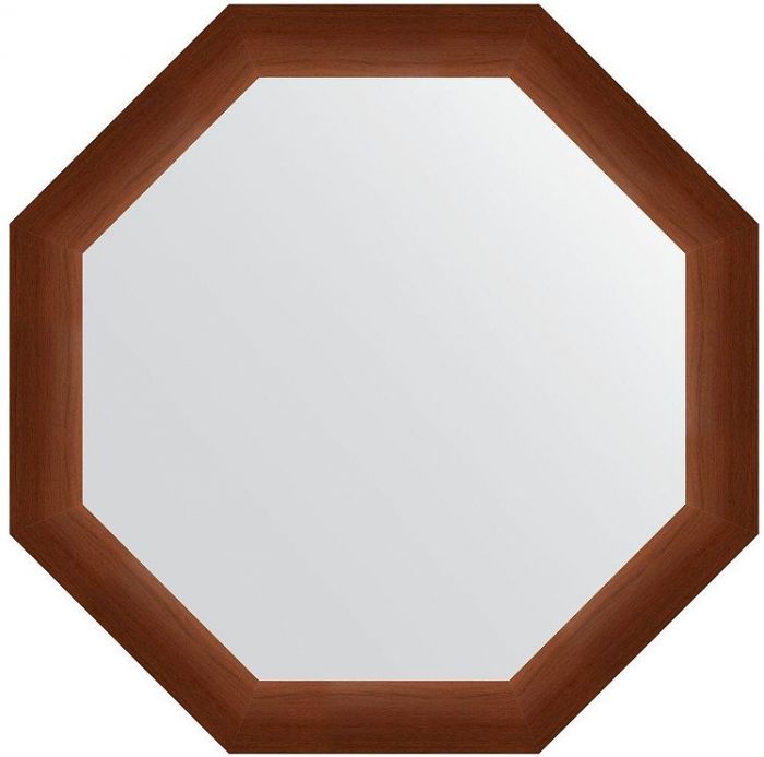 Зеркало Evoform Octagon 67х67 BY 3993 в багетной раме - Орех 65