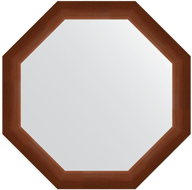 Зеркало Evoform Octagon 67х67 BY 3993 в багетной раме - Орех 65