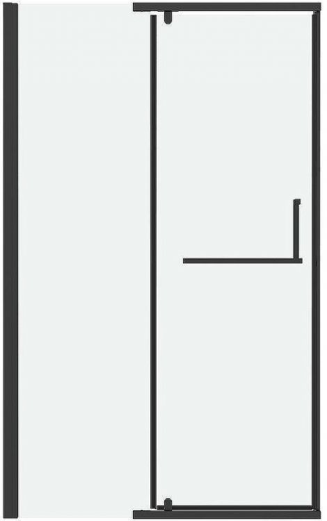 Душевая дверь Grossman Pragma 110 100.K33.03.110.21.00 профиль Черный матовый стекло прозрачное