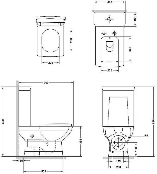 Унитаз биде Laguraty 2350AC с бачком и сиденьем Микролифт