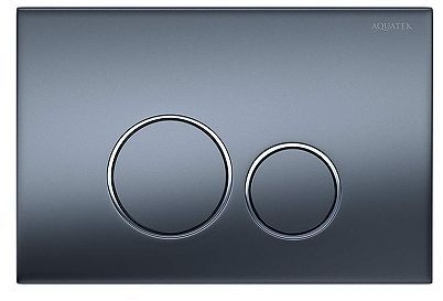 Клавиша смыва Aquatek PNS-0000014 цвет Оружейная сталь матовая