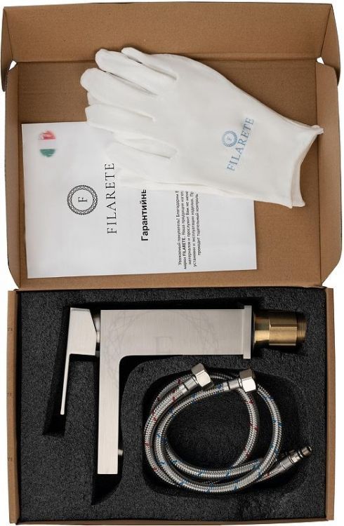 Смеситель для раковины FILARETE Fing FL5040NK цвет Никель Смеситель для раковины FILARETE Fing FL5040NK цвет Никель