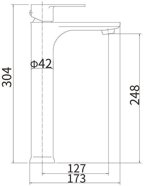 Смеситель для раковины Fashun A51219 цвет Сатин