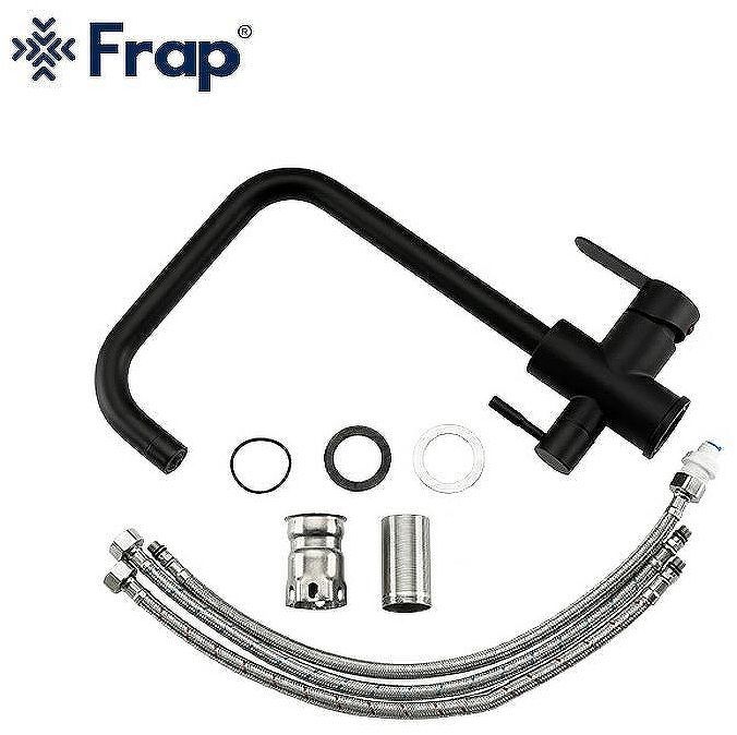Смеситель для кухни Frap H801 F43801-6 Черный матовый