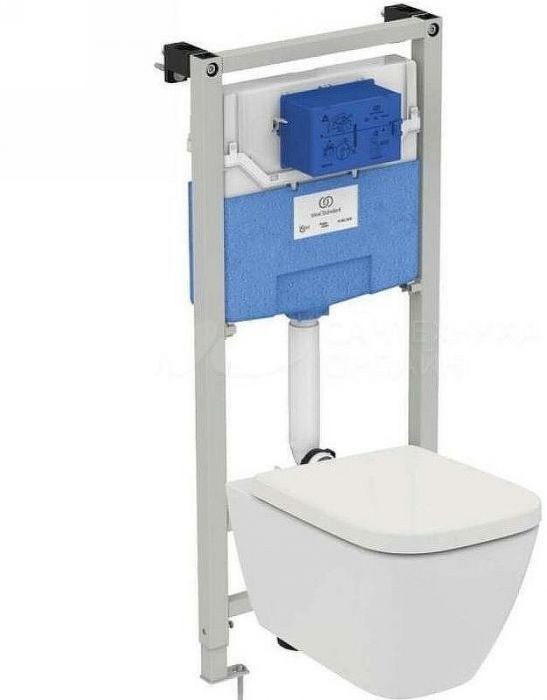 Комплект унитаза с инсталляцией Ideal Standard I.Life B I001401 с сиденьем Микролифт