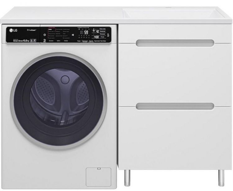 Тумба с раковиной Misty Байкал 120 R УТ000014751 Белая Тумба с раковиной Misty Байкал 120 R УТ000014751 Белая