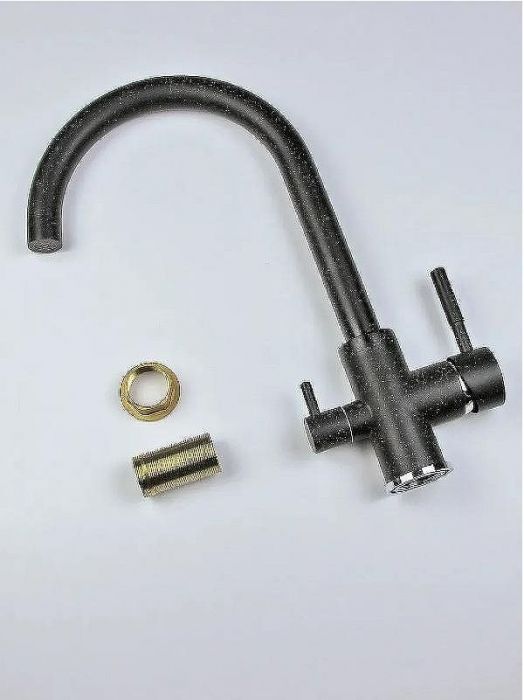 Смеситель для кухни Viko V-5124 Черный мрамор