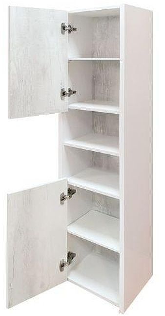 Шкаф пенал Comforty Женева 35 00004137139 подвесной Дуб белый