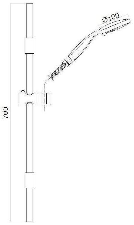 Душевой гарнитур Webert Shower Set AC0589015 Хром