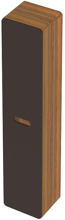 Шкаф пенал 1MarKa Vortex 35П Ц0000033027 подвесной цвет Орех ноче тортона Монолит найт