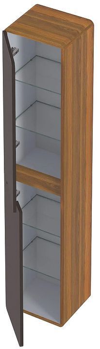 Шкаф пенал 1MarKa Vortex 35П Ц0000033027 подвесной цвет Орех ноче тортона Монолит найт