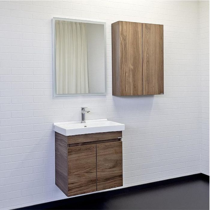 Подвесной шкаф Comforty Осло 60 00-00011150 Дуб темно-коричневый