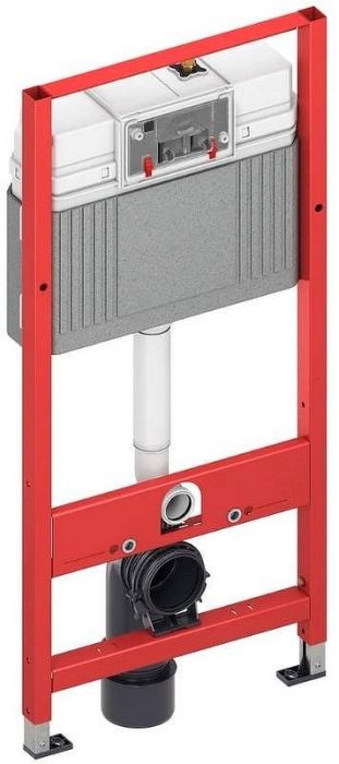 Комплект унитаза Avimano Promotion 1000080 с инсталляцией Tece Now 9400414 с сиденьем Микролифт и Черной матовой клавишей смыва