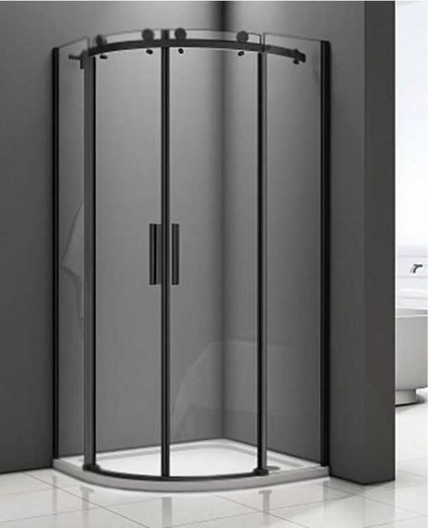 Душевой уголок Good Door Galaxy R-TD-90-C-B 90x90 профиль Черный стекло прозрачное