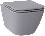 Унитаз Wellsee Pure BY Wellsee 182605001 подвесной цвет Серый матовый с сиденьем Микролифт