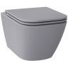 Унитаз Wellsee Pure BY Wellsee 182605001 подвесной цвет Серый матовый с сиденьем Микролифт