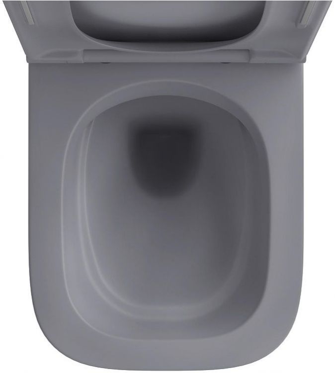 Унитаз Wellsee Pure BY Wellsee 182605001 подвесной цвет Серый матовый с сиденьем Микролифт
