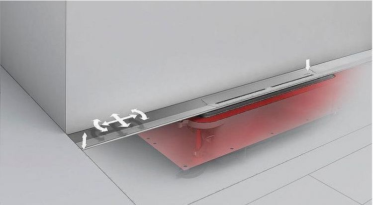 Душевой лоток Tece Drainprofile 160 671600 с решеткой Хром матовой