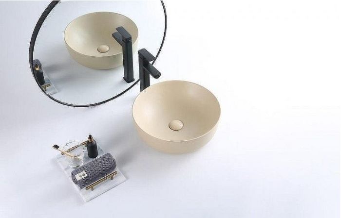 Раковина-чаша BelBagno 41 BB1315-H316 Бежевая матовая