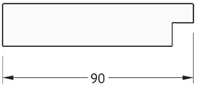 Зеркало Evoform Exclusive-G 171х96 BY 4410 с гравировкой в багетной раме - Чеканка серебряная 90