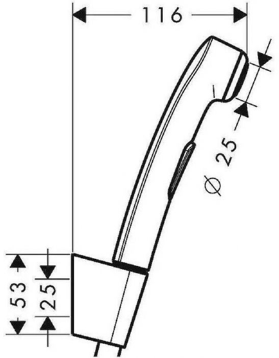 Гигиенический душ Hansgrohe 96907000 Хром