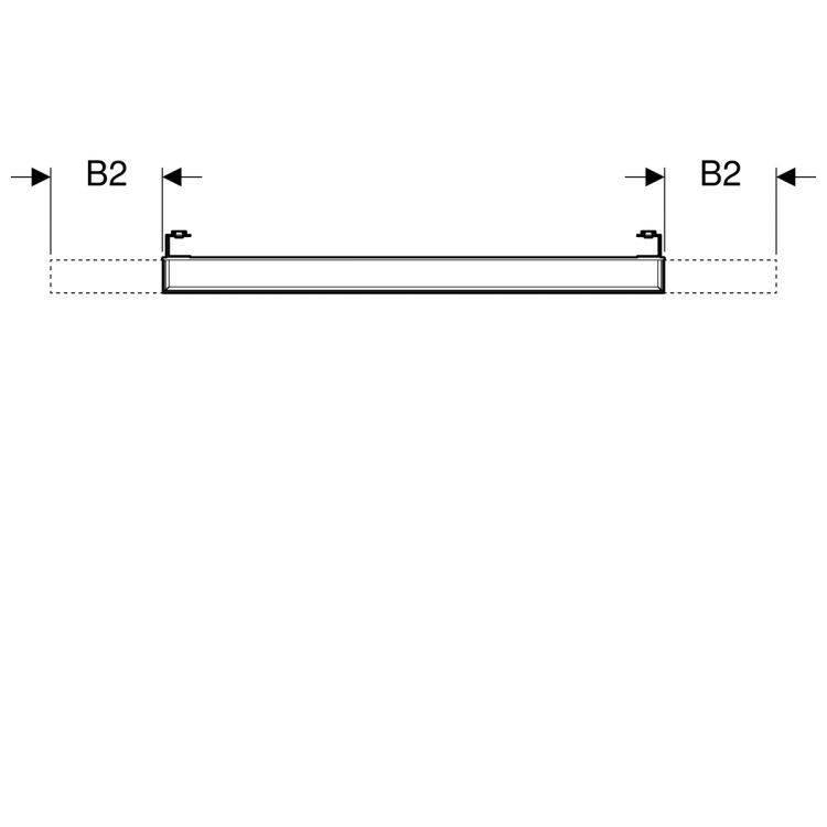 Зеркало Geberit iCon XS с подсветкой, 37x5, [840537000]