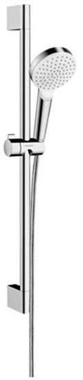 Hansgrohe Crometta Vario Unica Душевой набор: штанга 650mm, ручной душ, 1jet (Rain), шланг, цвет: белый/хром