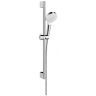 Hansgrohe Crometta Vario Unica Душевой набор: штанга 650mm, ручной душ, 1jet (Rain), шланг, цвет: белый/хром