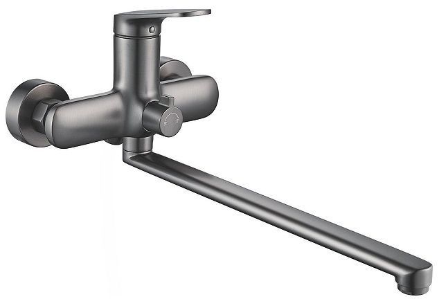 Смеситель для ванны Shevanik S8522T универсальный цвет Оружейная сталь Смеситель для ванны Shevanik S8522T универсальный цвет Оружейная сталь