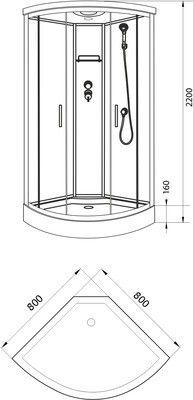Душевая кабина Luxus T07 Berg