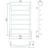 Водяной полотенцесушитель Larusso Евромикс П7 500x800 4670078535108 Хром