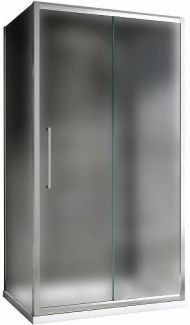 Душевой уголок Abber Schwarzer Diamant 160x90 AG30160MH-S90M-S90M профиль Хром стекло матовое