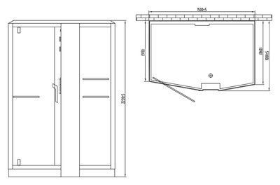 Душевая кабина Orans SR-89102RS черная, с баней Душевая кабина Orans SR-89102RS черная, с баней