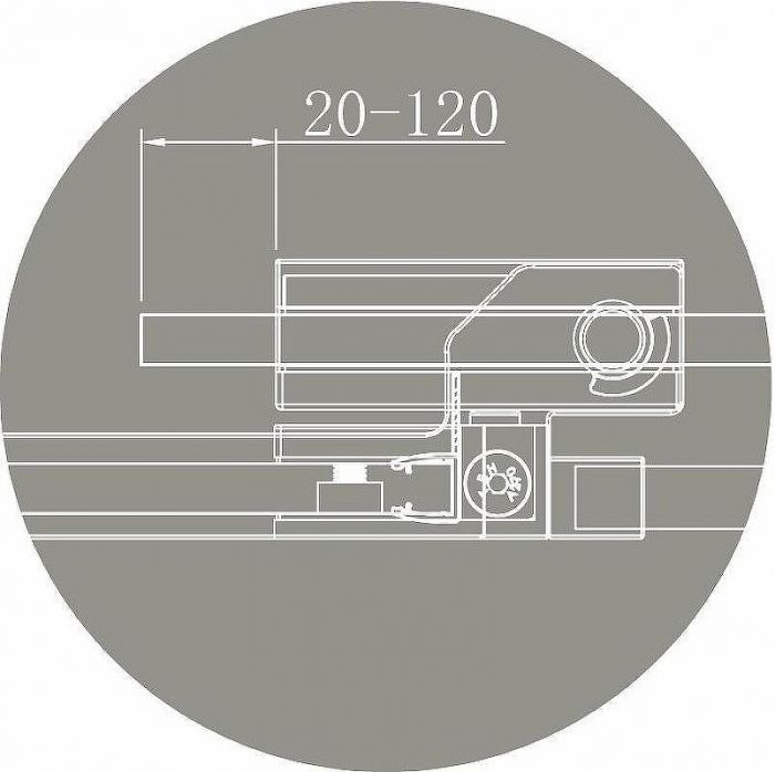 Душевой уголок Cezares Slider 110x80 SLIDER-AH-2-70/80-100/110-C-NERO профиль Черный матовый стекло прозрачное
