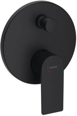 Hansgrohe Rebris E Смеситель для ванны, встраиваемый, цвет: черный матовый