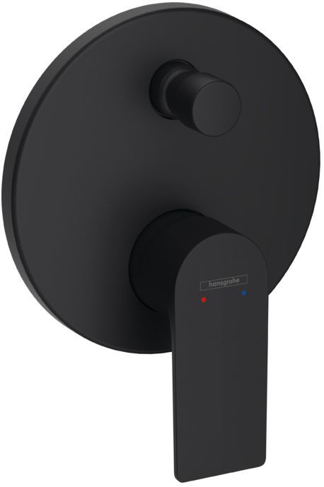 Hansgrohe Rebris E Смеситель для ванны, встраиваемый, цвет: черный матовый