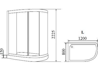 Душевая кабина Timo Ilma 902 L Душевая кабина Timo Ilma 902 L