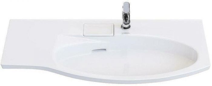 Раковина Kerama Marazzi Riva 100 R RV.wb.100Rh Белая глянцевая